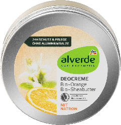 alverde NATURKOSMETIK Deocreme Bio-Orange Bio-Sheabutter