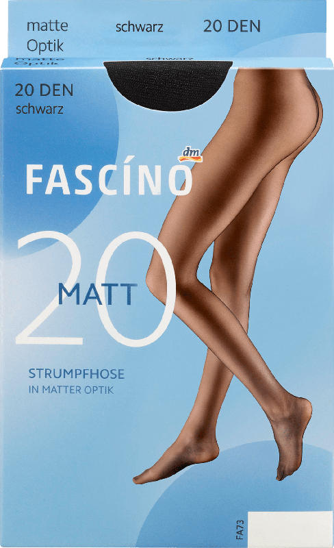 FASCÍNO Strumpfhose matt 20 den, schwarz, Gr. 42/44
