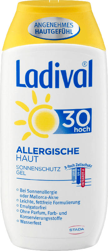 Ladival Sonnenmilch Gel, allergische Haut, LSF 30