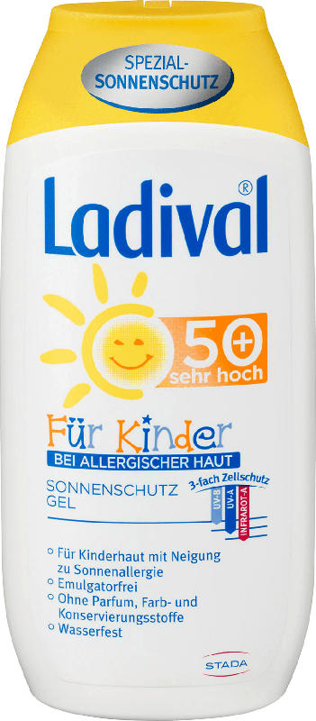 Ladival Sonnenmilch Gel Kids, allergische Haut, LSF 50+