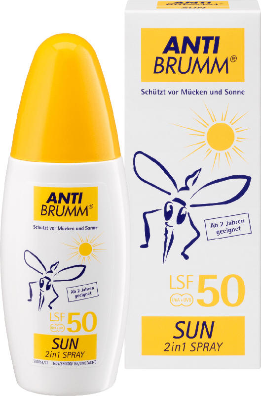 Anti Brumm Insektenschutz-Spray 2in1 mit Sonnenschutz LSF 50