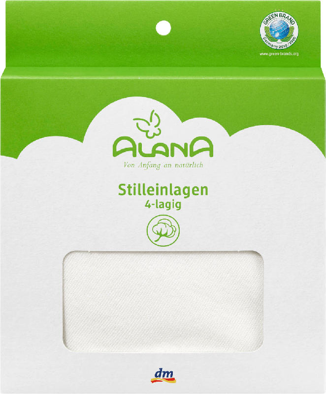 ALANA Stilleinlagen 4-lagig aus Baumwolle