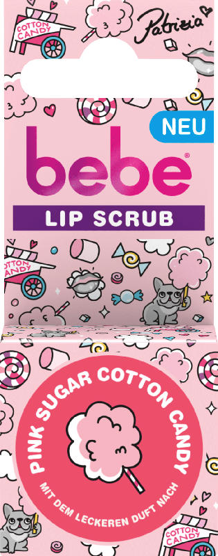bebe Lippenpflege Lip Scrub Pink Sugar Cotton Candy