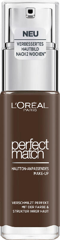 L'ORÉAL PARIS Make-up Perfect Match Hautton-Anpassendes Make-Up 12.N Ebony