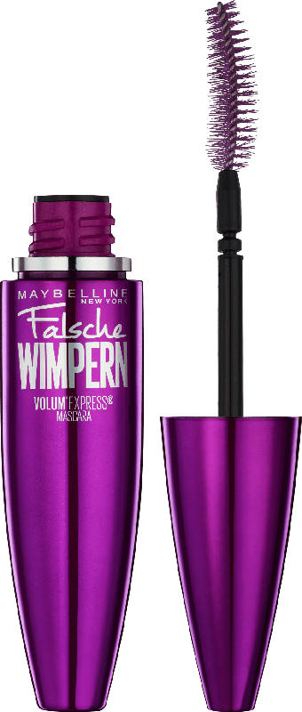 Maybelline New York Wimperntusche Falsche Wimpern Mascara Very Black schwarz