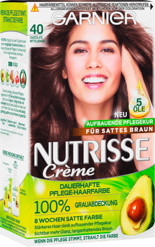 Nutrisse Haarfarbe Chocolate Mittelbraun 40