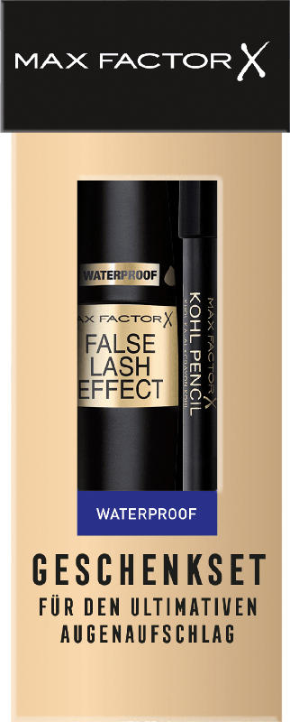 Max Factor Geschenk-Set False Lash Effect Mascara Waterproof + Kohl Kajal Black 20