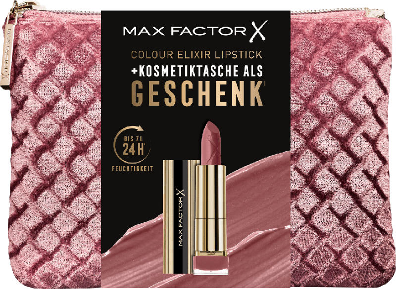 Max Factor Geschenkset Colour Elixir Lippenstift Rosewood 030 + Tasche