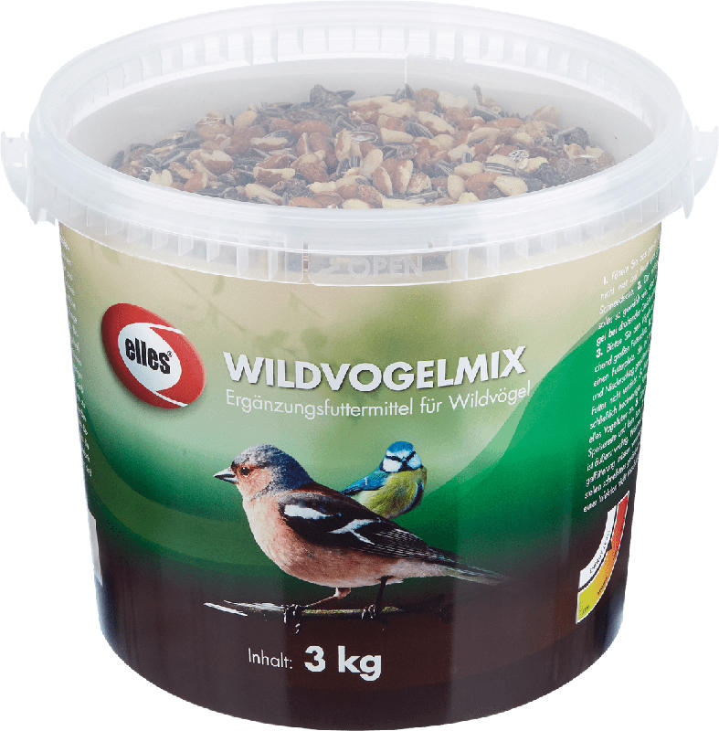 elles Futter für Vögel, Wildvogelmix Eimer