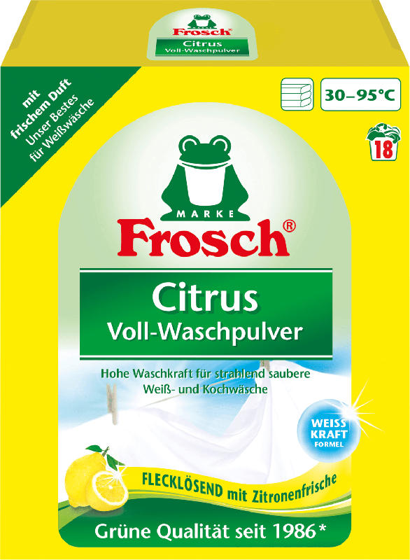 Frosch Vollwaschmittel Pulver Citrus