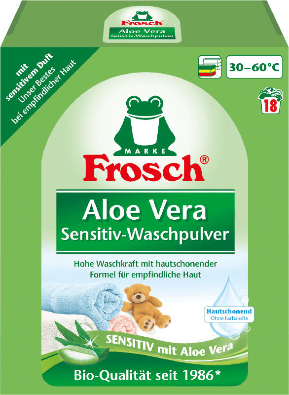 Frosch Sensitivwaschmittel Pulver Aloe Vera