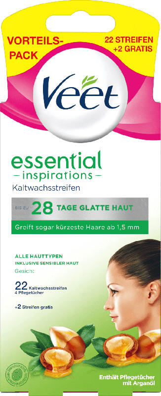 Veet Kaltwachsstreifen Gesicht essential inspirations