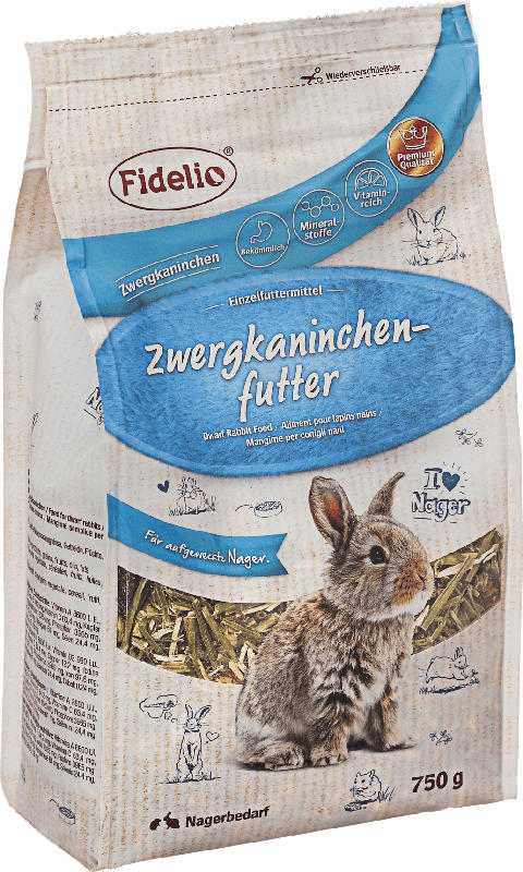 FIDELIO Hauptfutter für Zwergkaninchen