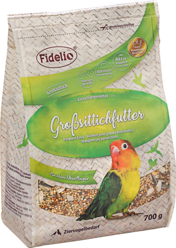 FIDELIO Hauptfutter für Großsittiche