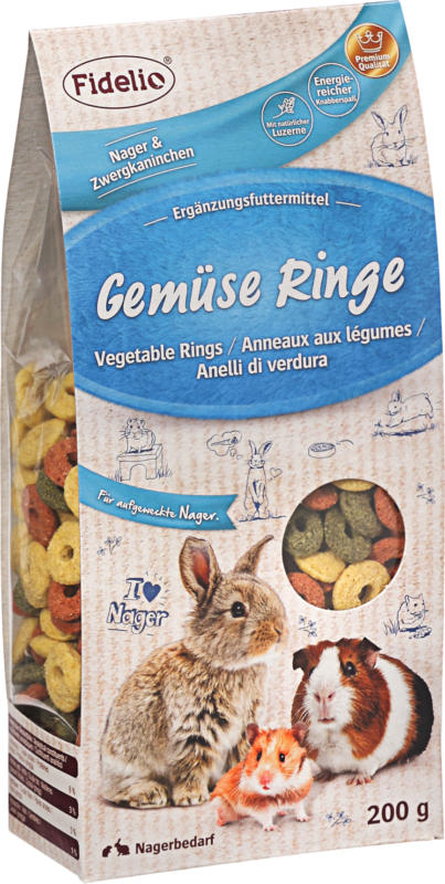 FIDELIO Snack für Nager, Gemüse-Ringe