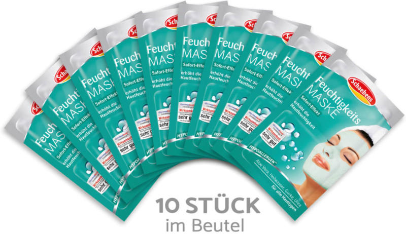 Schaebens Feuchtigkeits Masken 10 Stück