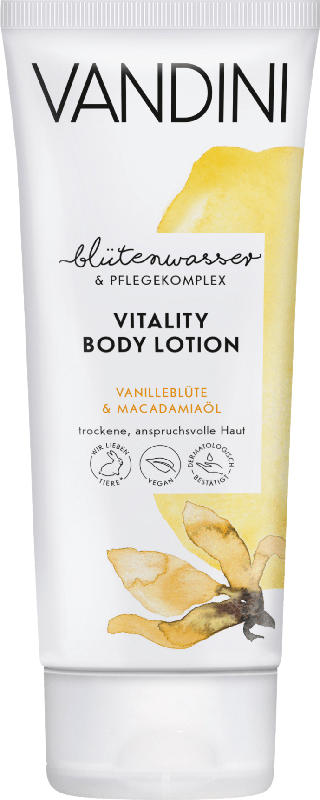VANDINI Bodylotion Vitality Vanilleblüte & Macadamiaöl