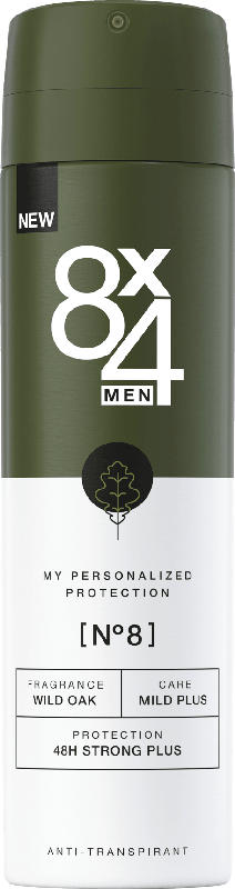 8x4 men Deospray No.8 Wild Oak