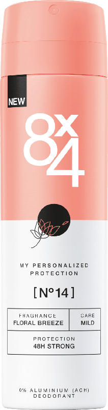8x4 women Deo Spray Deodorant No.14 Floral Breeze