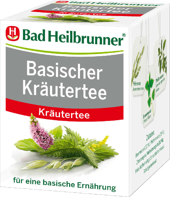 Bad Heilbrunner Kräuter-Tee, basischer Kräutertee (8 x 1,8 g)