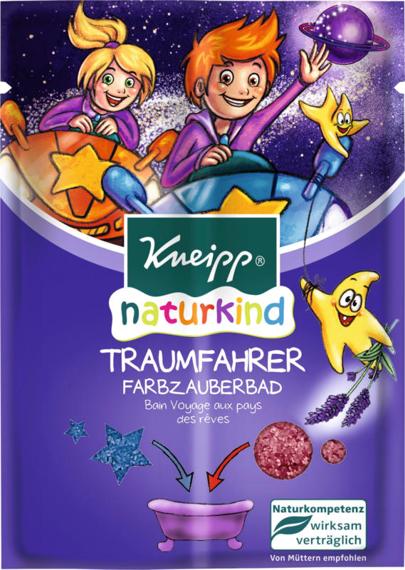 Kneipp Badezusatz naturkind Traumfahrer Farbzauberbad, 2x20g