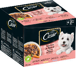 Cesar Nassfutter für Hunde Feines im Frischebeutel, 24x100g