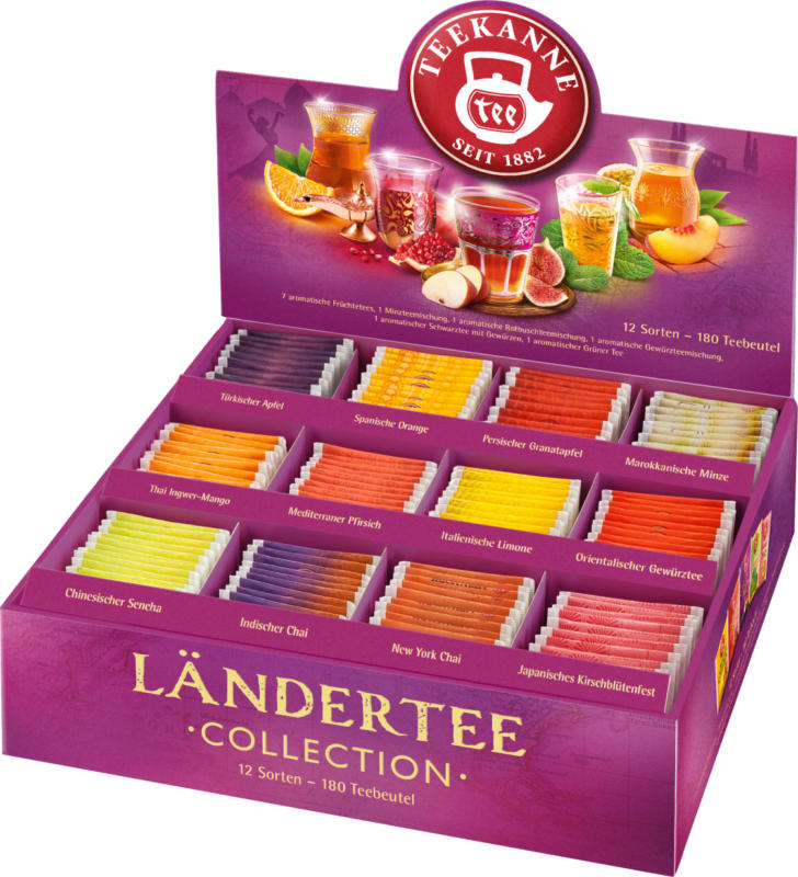 Teekanne Länder-Tee Collection Box, versch. Tee-Sorten (180 St.)