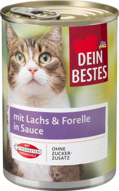 Dein Bestes Nassfutter für Katzen mit Lachs & Forelle, in Sauce