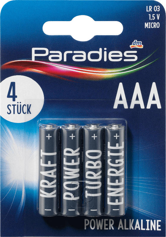 Paradies Batterien Power Alkaline Micro AAA