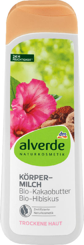 alverde NATURKOSMETIK Bodylotion Kakaobutter Hibiskus
