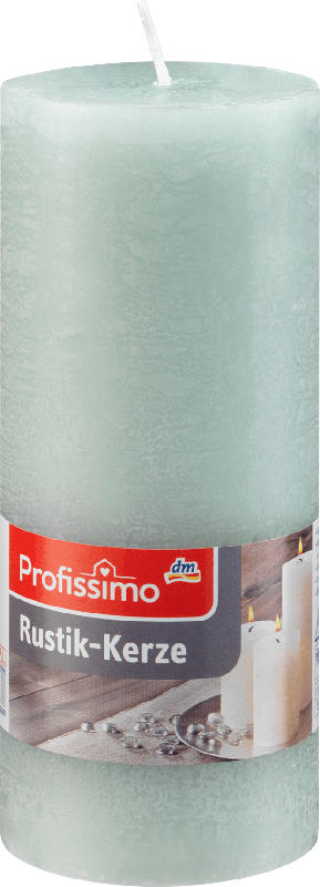 Profissimo Stumpenkerze Rustik polargrün 160/68