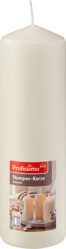 Profissimo Stumpenkerze champagner 220/70