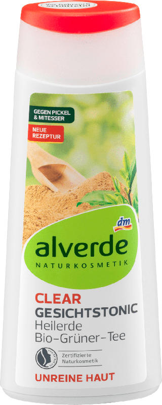 alverde NATURKOSMETIK Gesichtswasser Clear Gesichtstonic Heilerde