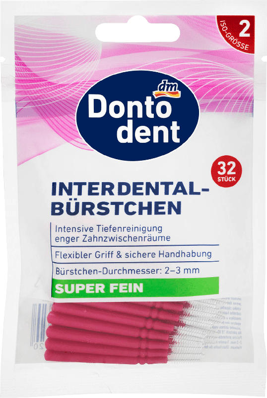 Dontodent Interdentalbürsten rosa 0,4 mm ISO 2