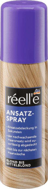 réell‘e Ansatzspray Blond bis Mittelblond