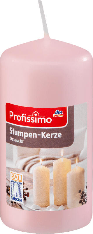 Profissimo Stumpenkerze rosé 100/50