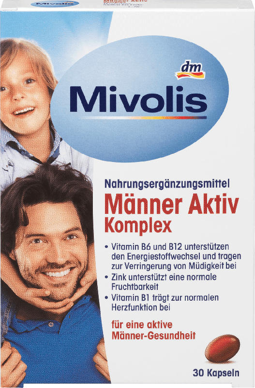 Mivolis Männer Aktiv Komplex, Kapseln, 30 St.