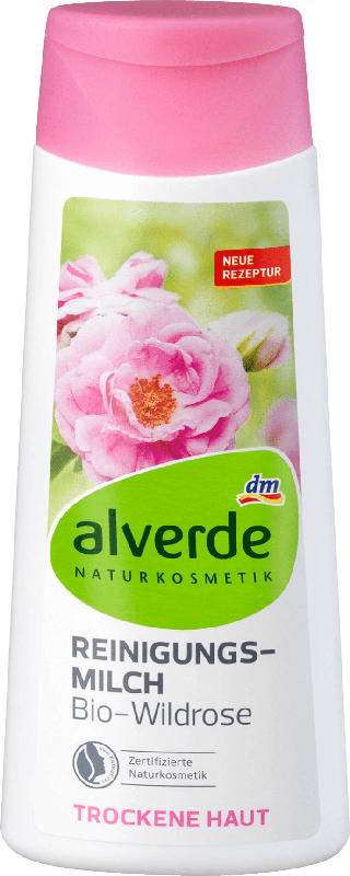 alverde NATURKOSMETIK Reinigungsmilch Wildrose