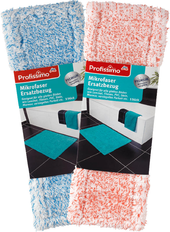 Profissimo Premium Mikrofaser Ersatzbezug für Wischset
