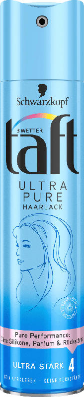 Schwarzkopf 3 Wetter taft Haarlack Ultra Pure Parfümfrei Halt 4