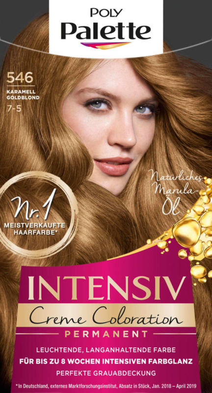 Poly Palette Haarfarbe Caramel Gold Blond 546, 1 St