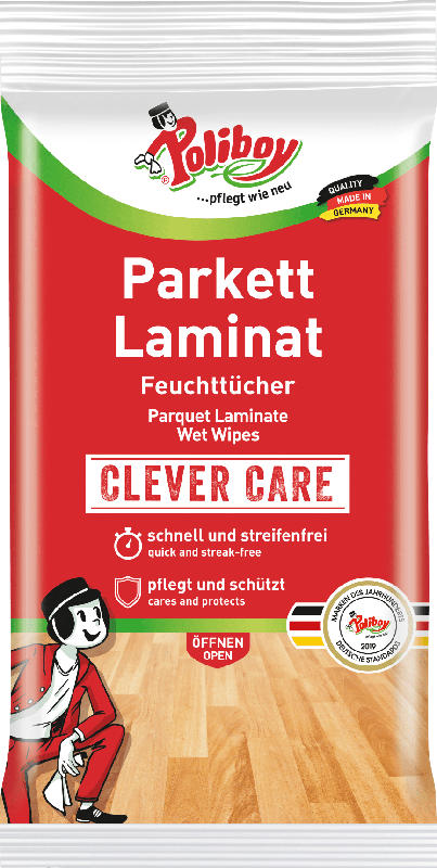Poliboy Parkett und Laminat Feuchttücher