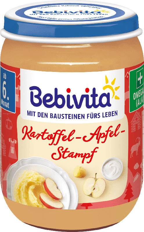 Bebivita Menü Tolle Knolle Kartoffelpuffer mit Apfelpüree ab 6. Monat