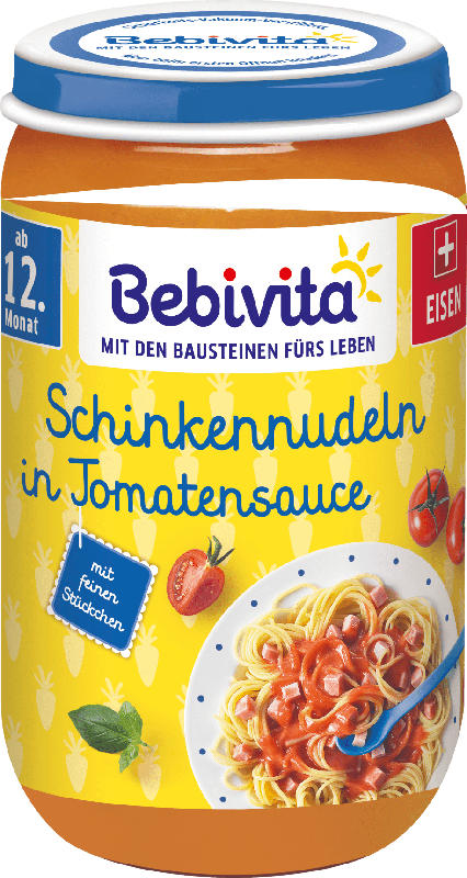 Bebivita Menü Schinkennudeln in Tomatensauce ab 12. Monat