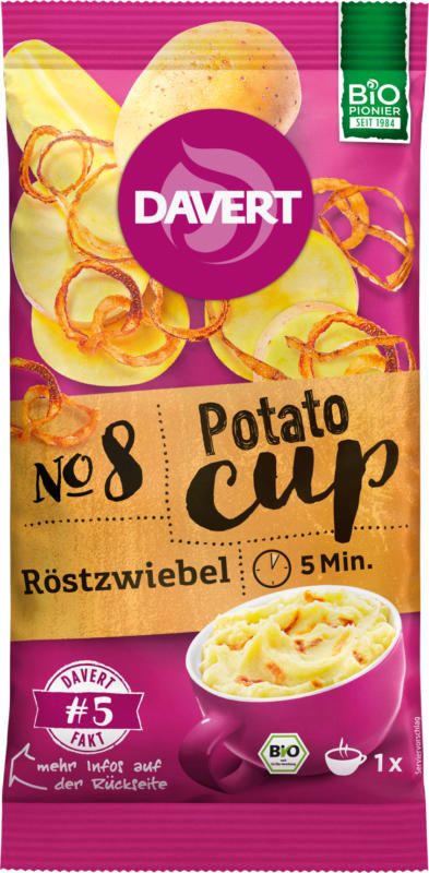 Davert Zwischenmahlzeit, Potato-Cup, Röstzwiebeln