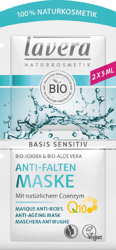 Lavera Maske Basis Sensitiv Q10 mit Bio-Jojoba, Bio-Aloe Vera & Coenzym Q10