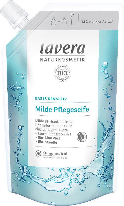Lavera Flüssigseife Basis sensitiv Bio-Aloe Vera & Bio-Kamille Nachfüllpack