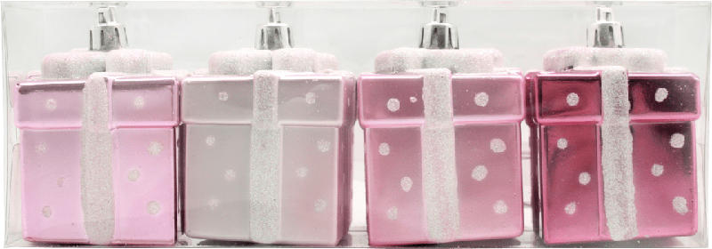 Dekorieren & Einrichten Baumschmuck Geschenke metallic pink-rosa-weiß