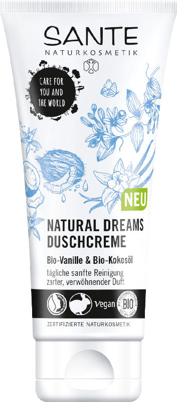 Sante Cremedusche Natural Dreams Bio-Vanille & Bio-Kokosöl