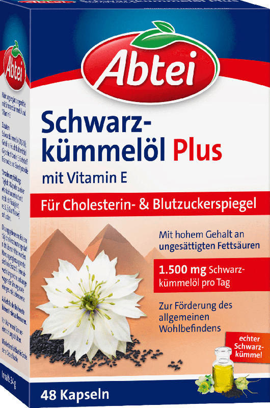 Abtei Schwarzkümmelöl Plus Kapseln 48 St.